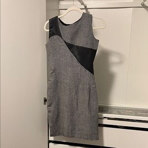 Amelia NY Herringbone Sheath Dress | Size 2 | Asymmetrical Panel NWT